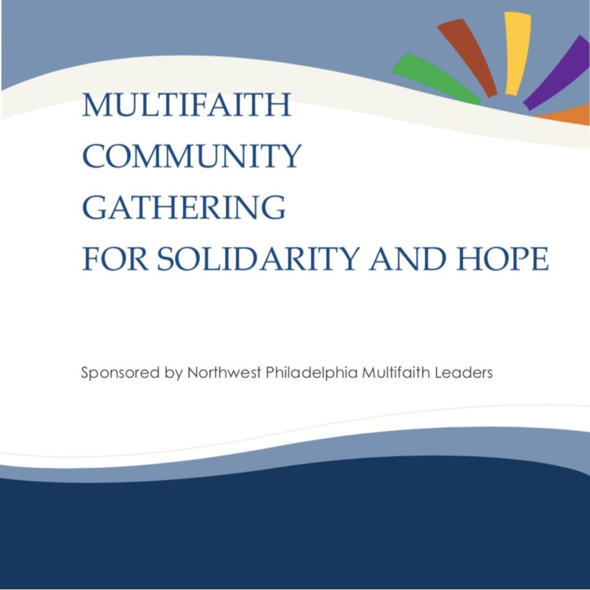 Multifaith Community Gathering for Solidarity and Hope sponsored by NW Multi-faith Leaders